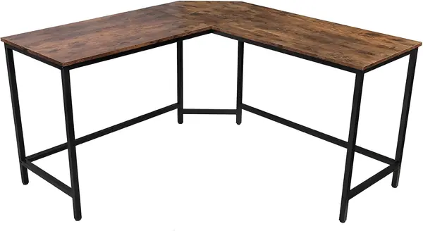 Schreibtisch L Form - Industrial, aus Metall, 135x50 cm…